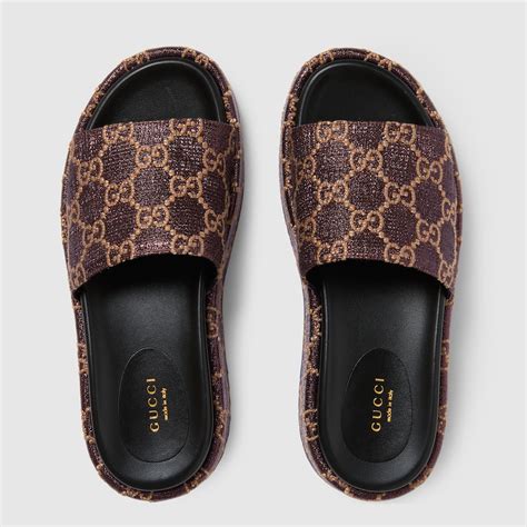 women's gucci slip ons|gucci female slides.